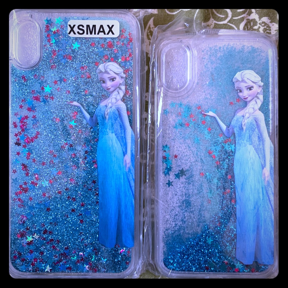 IPhone X & XSMax glitter effects Frozen phone case